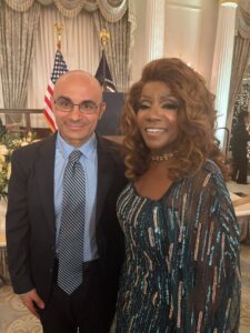 dr. melamed and gloria gaynor at the kennedy center